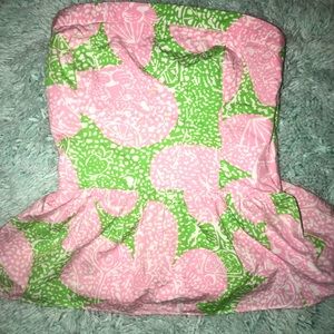 lilly pulitzer peplum top